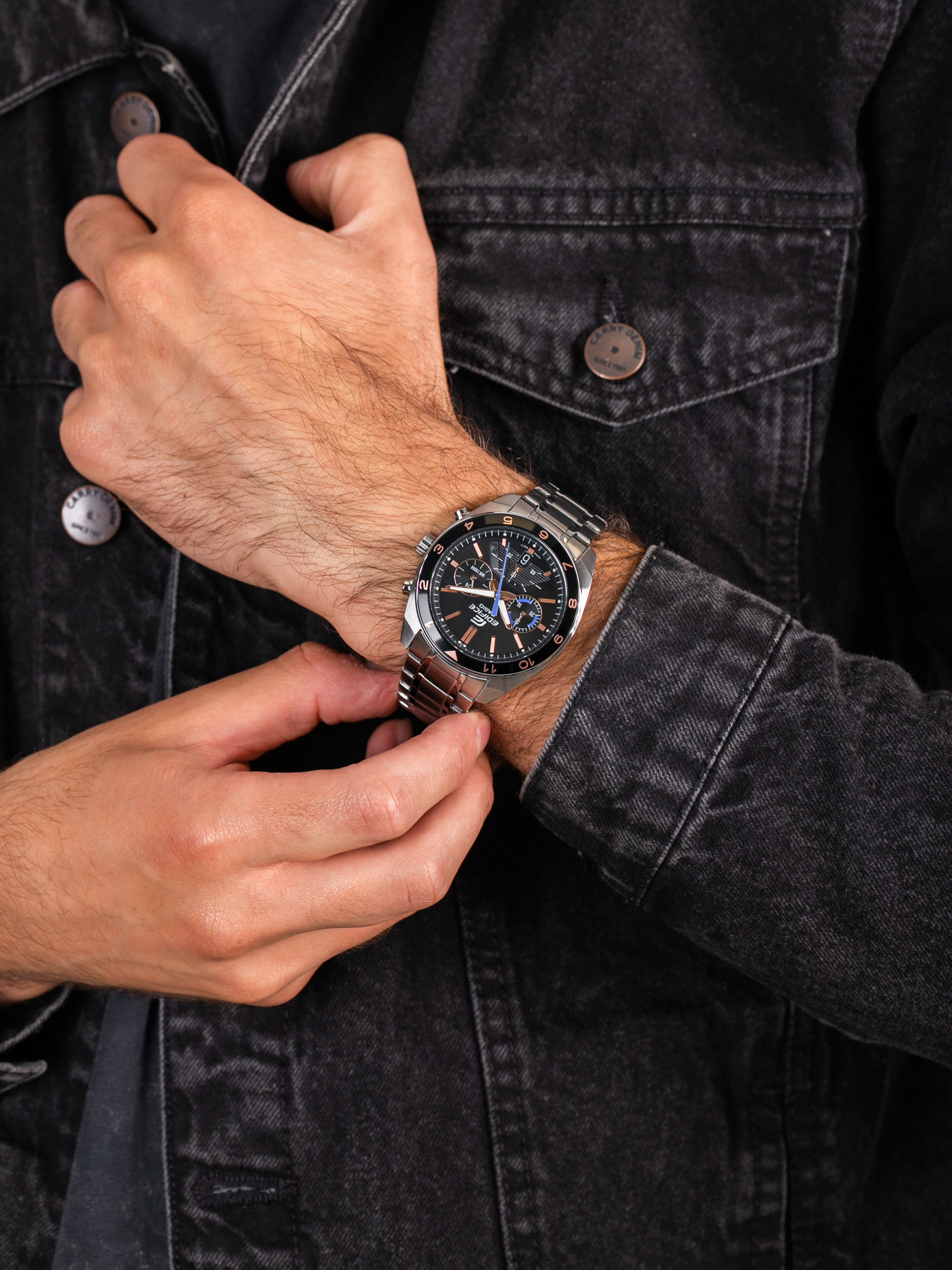 zegarek Edifice EFV-590D-1AVUEF męski z chronograf Edifice - miniatura 3