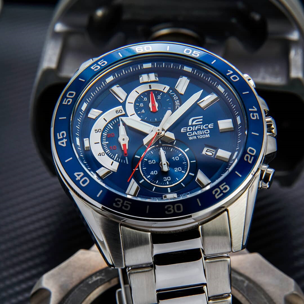 Edifice EFV-550D-2AVUEF męski zegarek EDIFICE Momentum bransoleta - miniatura 3