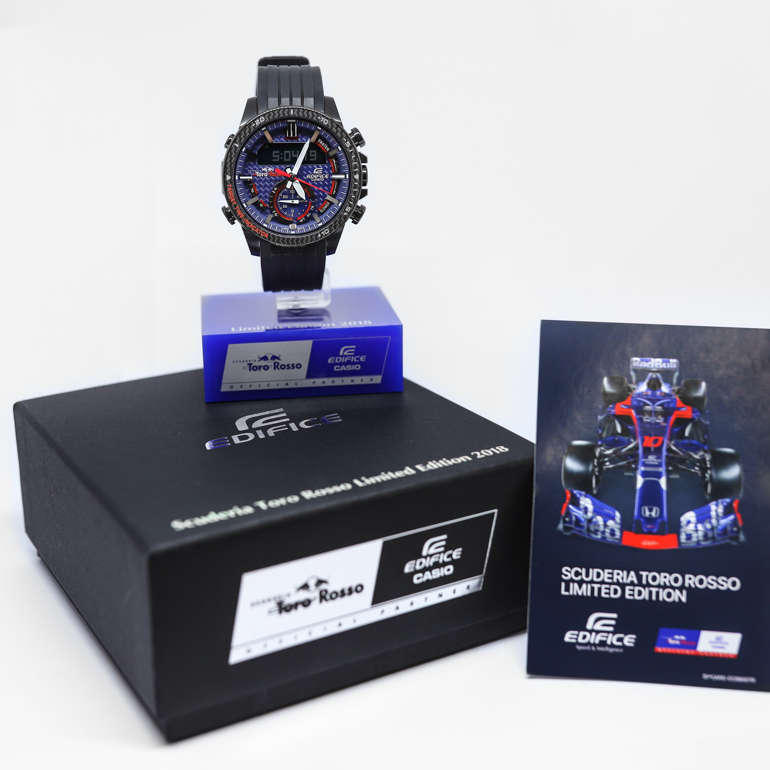 Edifice ECB-800TR-2AER męski zegarek EDIFICE Premium pasek