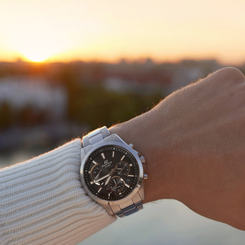 Edifice EFS-S530D-1AVUEF zegarek srebrny klasyczny EDIFICE Premium bransoleta