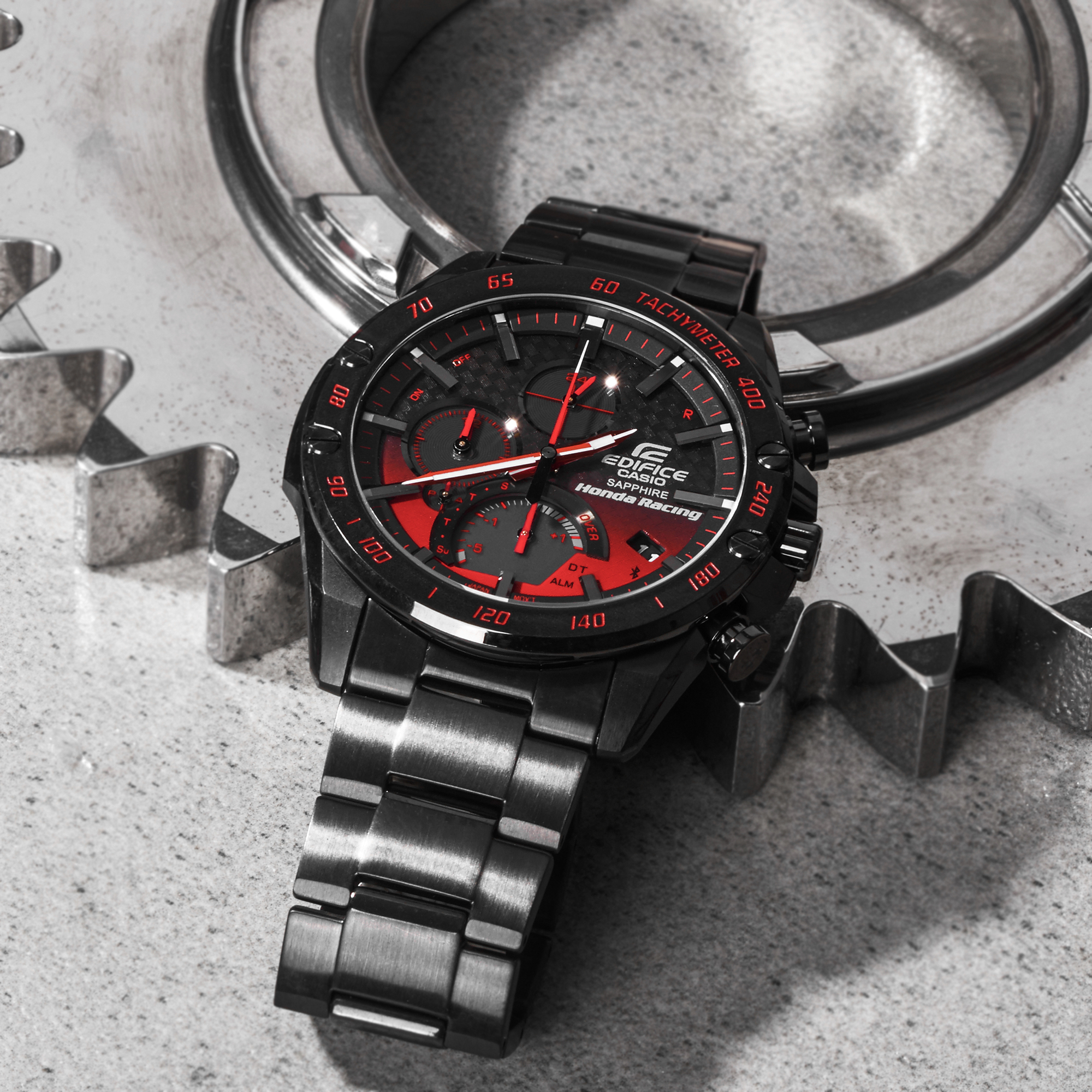 smartwatch Edifice EQB-1000HR-1AER czarny EDIFICE Premium