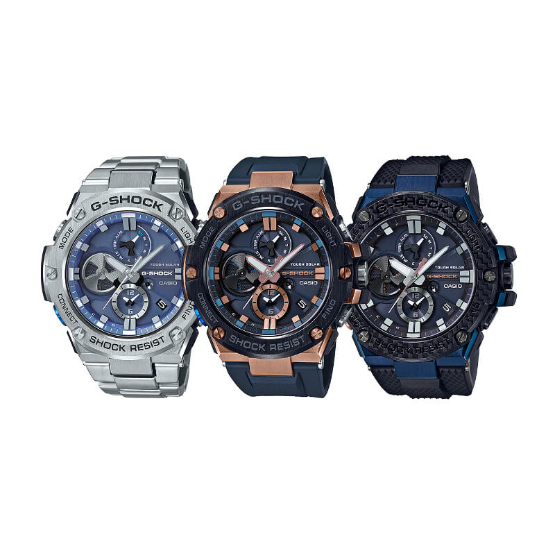 smartwatch G-Shock GST-B100G-2AER niebieski G-SHOCK G-STEEL