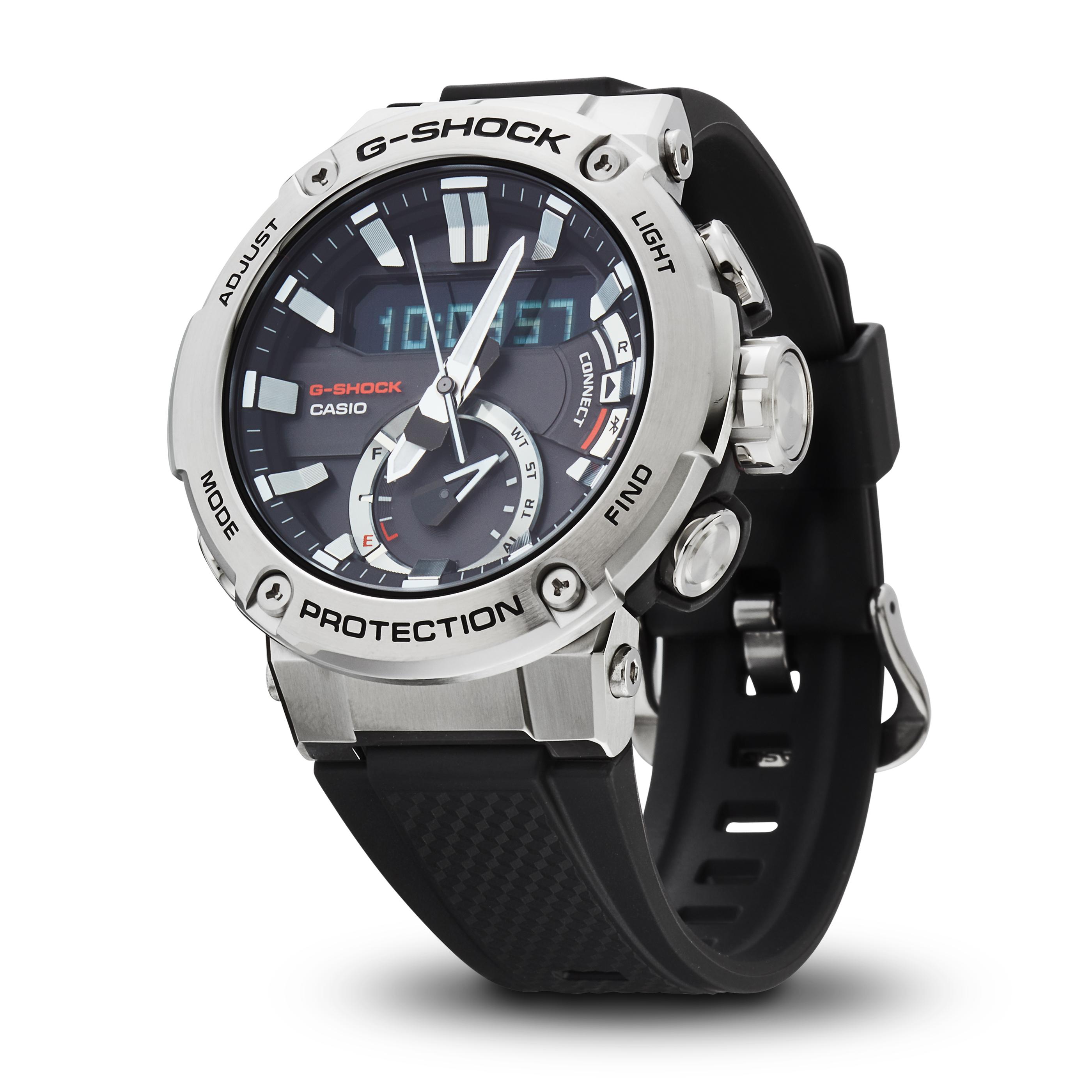 G-Shock GST-B200-1AER G-SHOCK G-STEEL sportowy zegarek srebrny