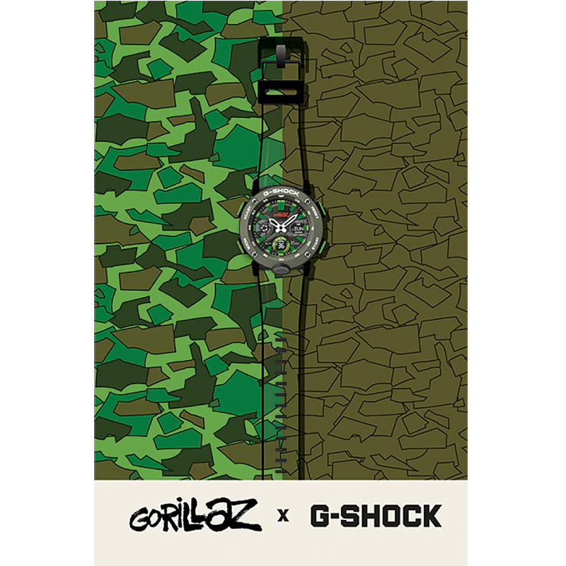 G-Shock GA-2000GZ-3AER zegarek czarny sportowy G-Shock pasek - miniatura 5