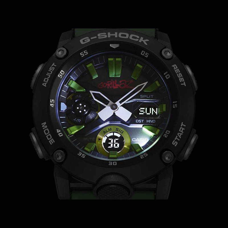 G-Shock GA-2000GZ-3AER GORILLAZ x G-SHOCK zegarek sportowy G-Shock - miniatura 4