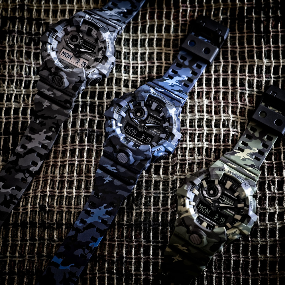 G-Shock GA-700CM-2AER zegarek niebieski sportowy G-Shock pasek - miniatura 11