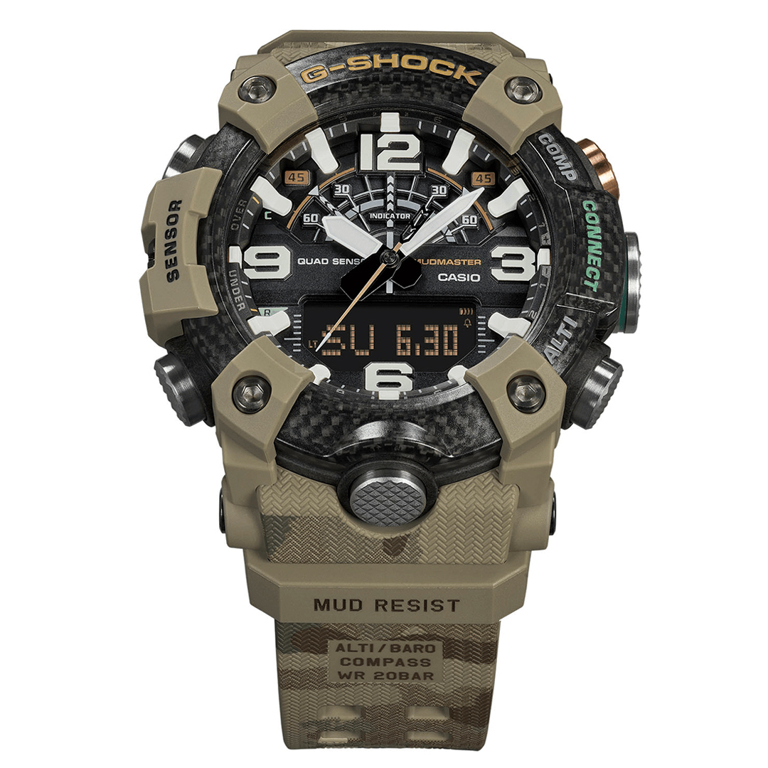 smartwatch G-Shock GG-B100BA-1AER Mudmaster Carbon Core G-SHOCK x British Army męski z termometr G-SHOCK Master of G - miniatura 3