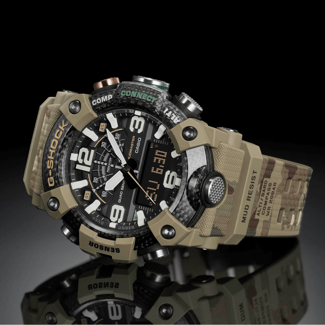 G-Shock GG-B100BA-1AER Mudmaster Carbon Core G-SHOCK x British Army smartwatch sportowy G-SHOCK Master of G - miniatura 4