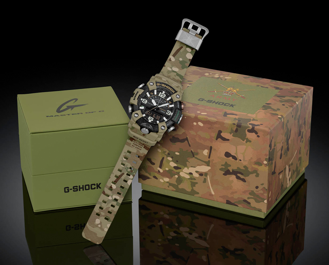 G-Shock GG-B100BA-1AER Mudmaster Carbon Core G-SHOCK x British Army G-SHOCK Master of G sportowy smartwatch czarny - miniatura 9