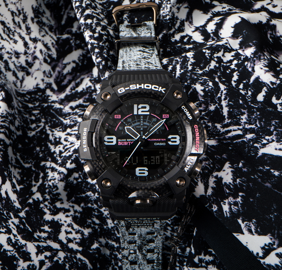 smartwatch G-Shock GG-B100BTN-1AER Mudmaster Carbon Core G-SHOCK X BURTON G-SHOCK Master of G mineralne