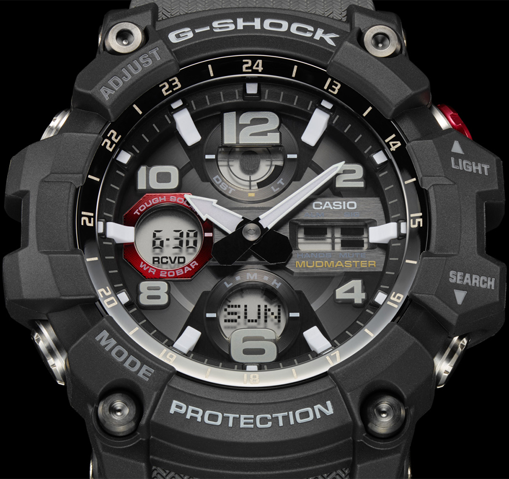 G-Shock GWG-100-1A8ER G-SHOCK Master of G Mudmaster zegarek męski sportowy mineralne