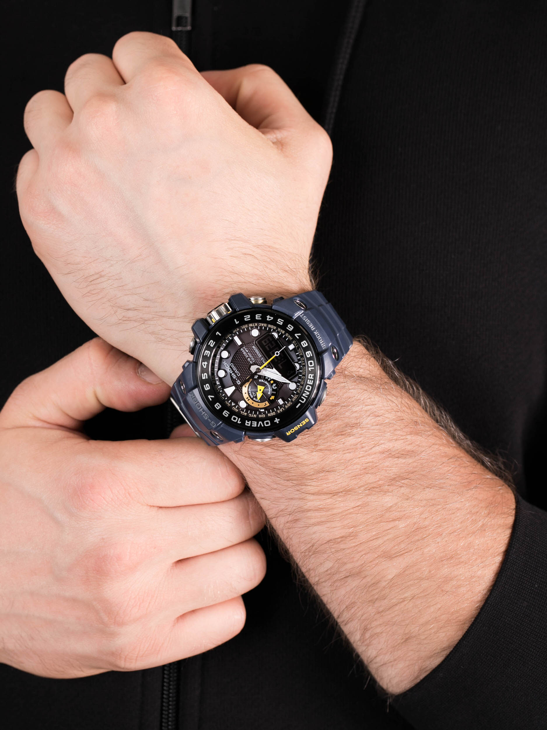 zegarek G-Shock GWN-1000NV-2AER Gulfmaster męski z termometr G-SHOCK Master of G - miniatura 3