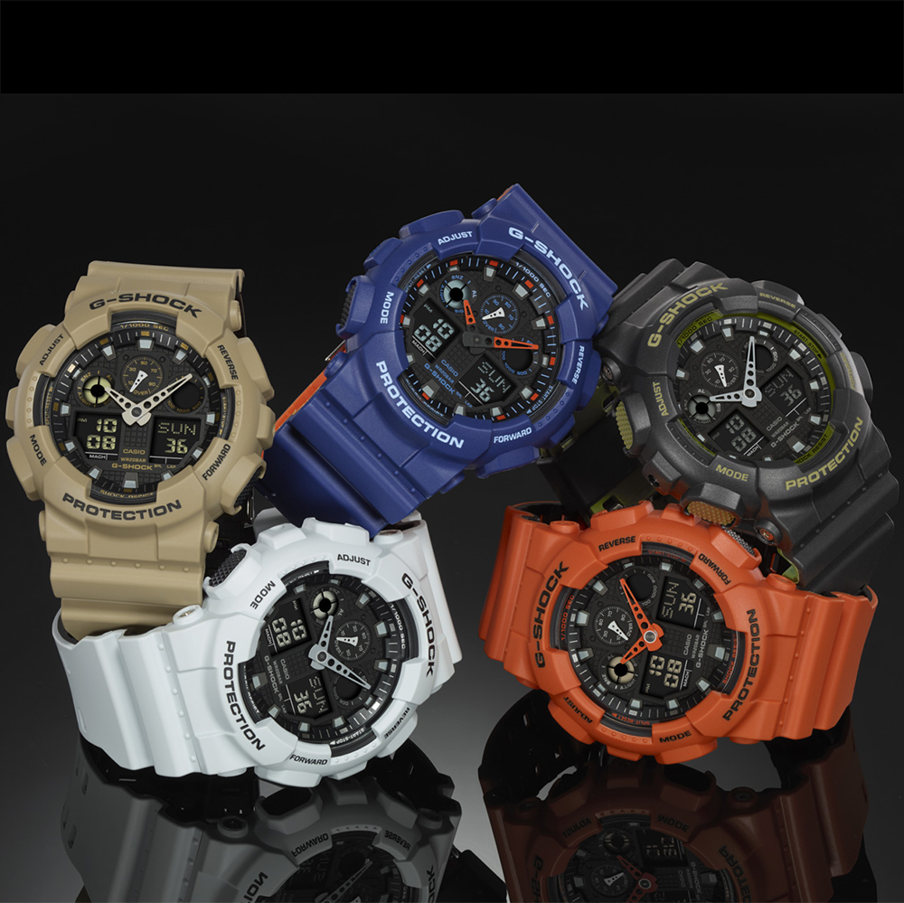 G-Shock GA-100L-8AER męski zegarek G-SHOCK Original pasek - miniatura 3