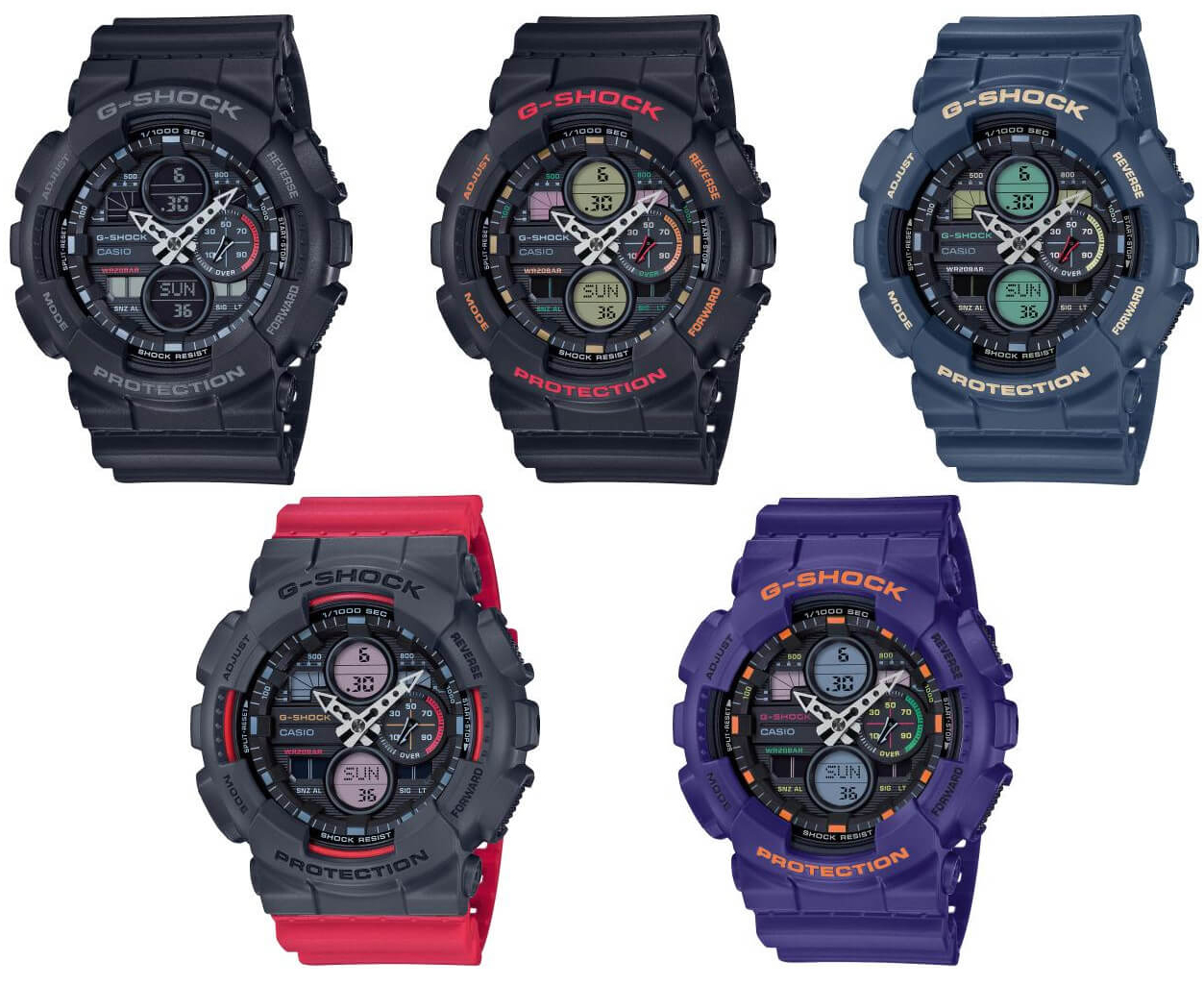 G-Shock GA-140BMC-1AER zegarek czarny sportowy G-SHOCK Original pasek - miniatura 5