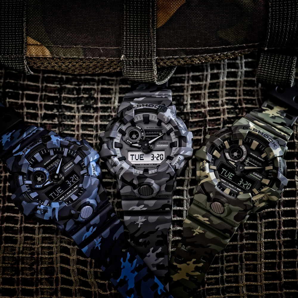 G-Shock GA-700CM-3AER zegarek zielony sportowy G-SHOCK Original pasek - miniatura 5