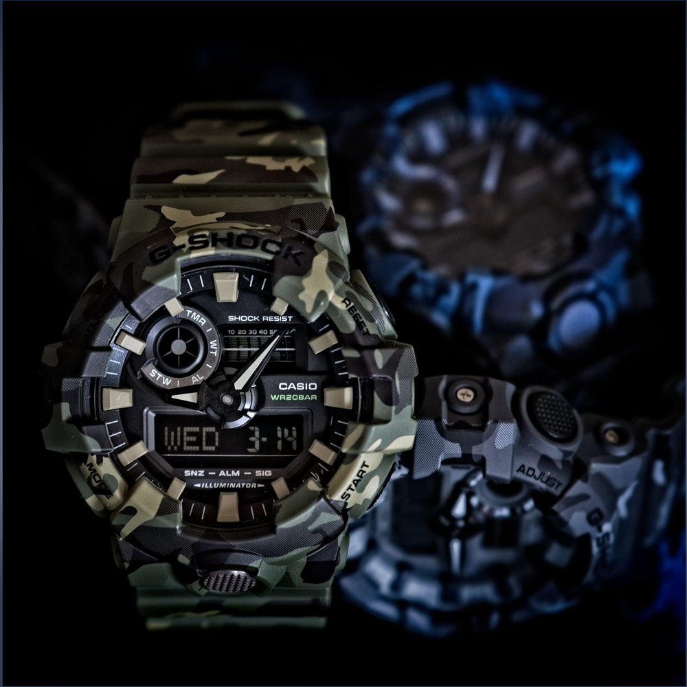 G-Shock GA-700CM-3AER G-SHOCK Original zegarek męski sportowy mineralne - miniatura 8