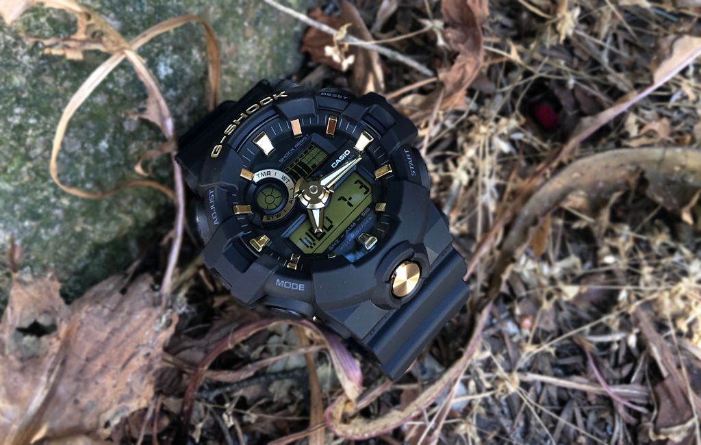 zegarek G-Shock GA-710B-1A9ER kwarcowy męski G-SHOCK Original NO COMPLY BLACK AND GOLD - miniatura 6