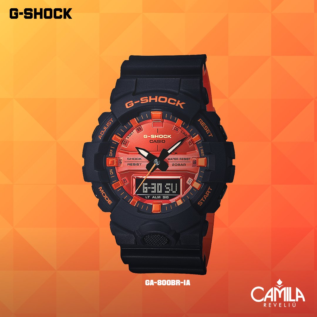G-Shock GA-800BR-1AER męski zegarek G-SHOCK Original pasek - miniatura 3