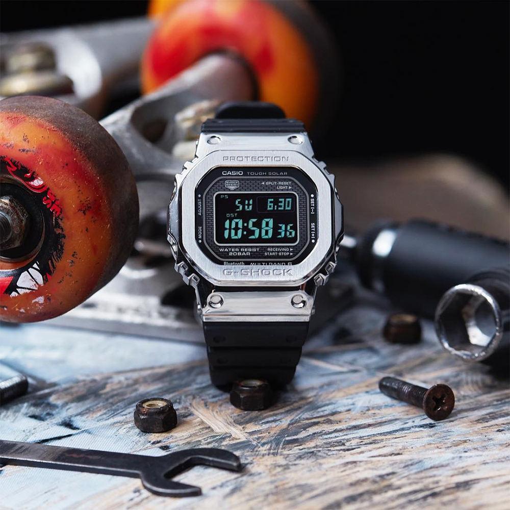 G-Shock GMW-B5000-1ER zegarek srebrny sportowy G-SHOCK Specials pasek - miniatura 5