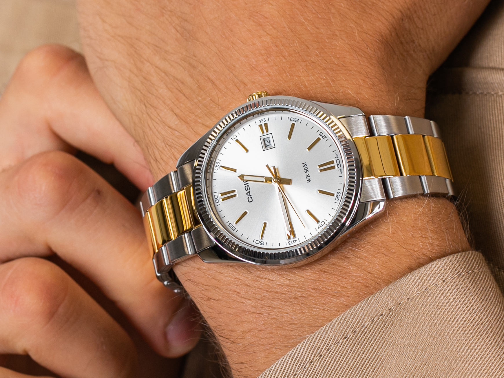 Casio MTP-1302SG-7AVEF zegarek elegancki Klasyczne
