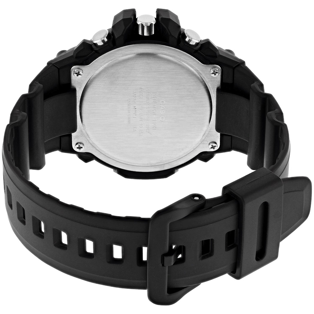 zegarek Casio MCW-110H-2AVEF BASIC CHRONO męski z chronograf Sportowe - miniatura 3