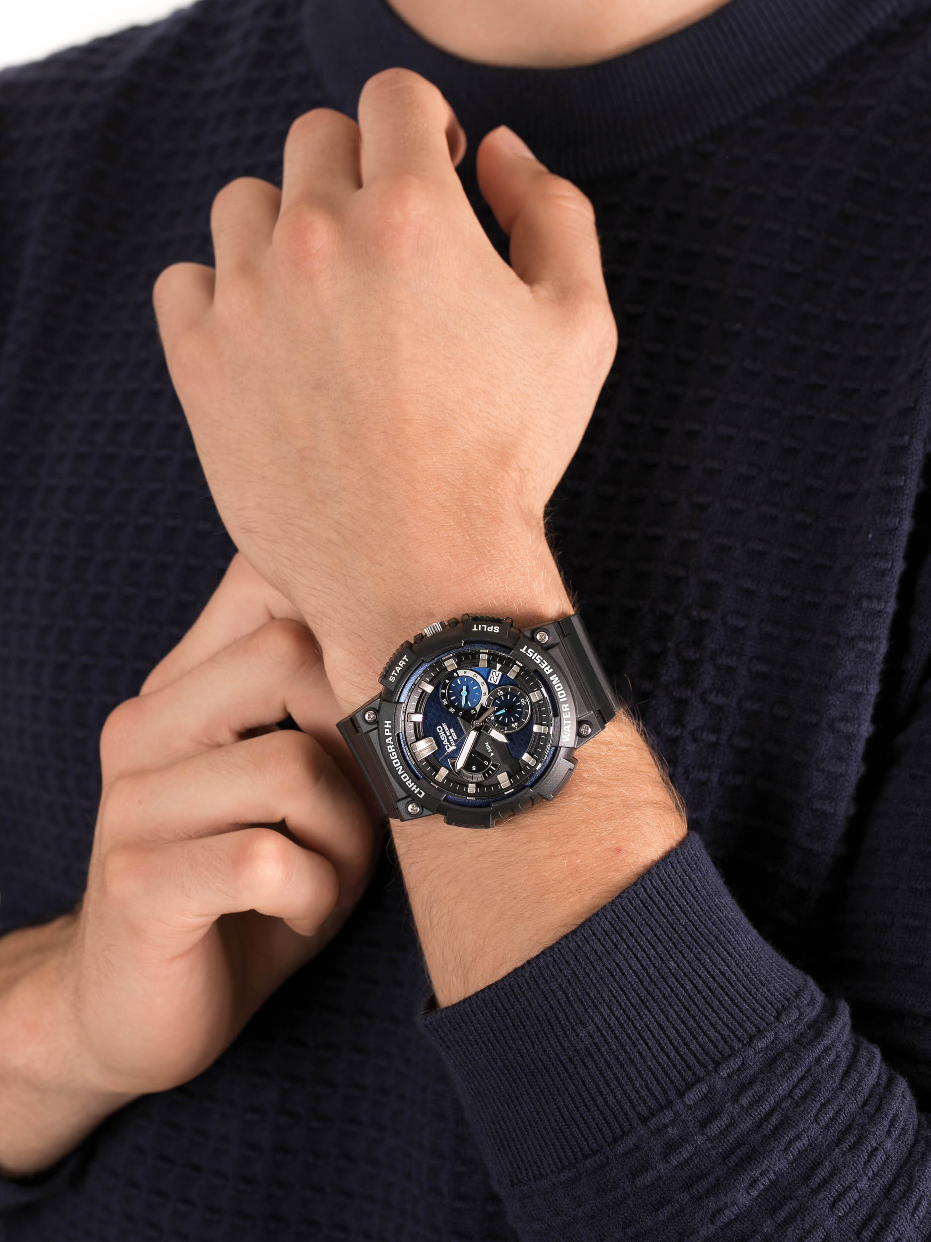 zegarek Casio MCW-200H-2AVEF męski z chronograf Sportowe