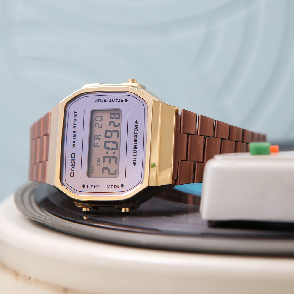 zegarek Casio Vintage A168WECM-5EF kwarcowy damski VINTAGE Maxi MIRROR FACE - miniatura 5
