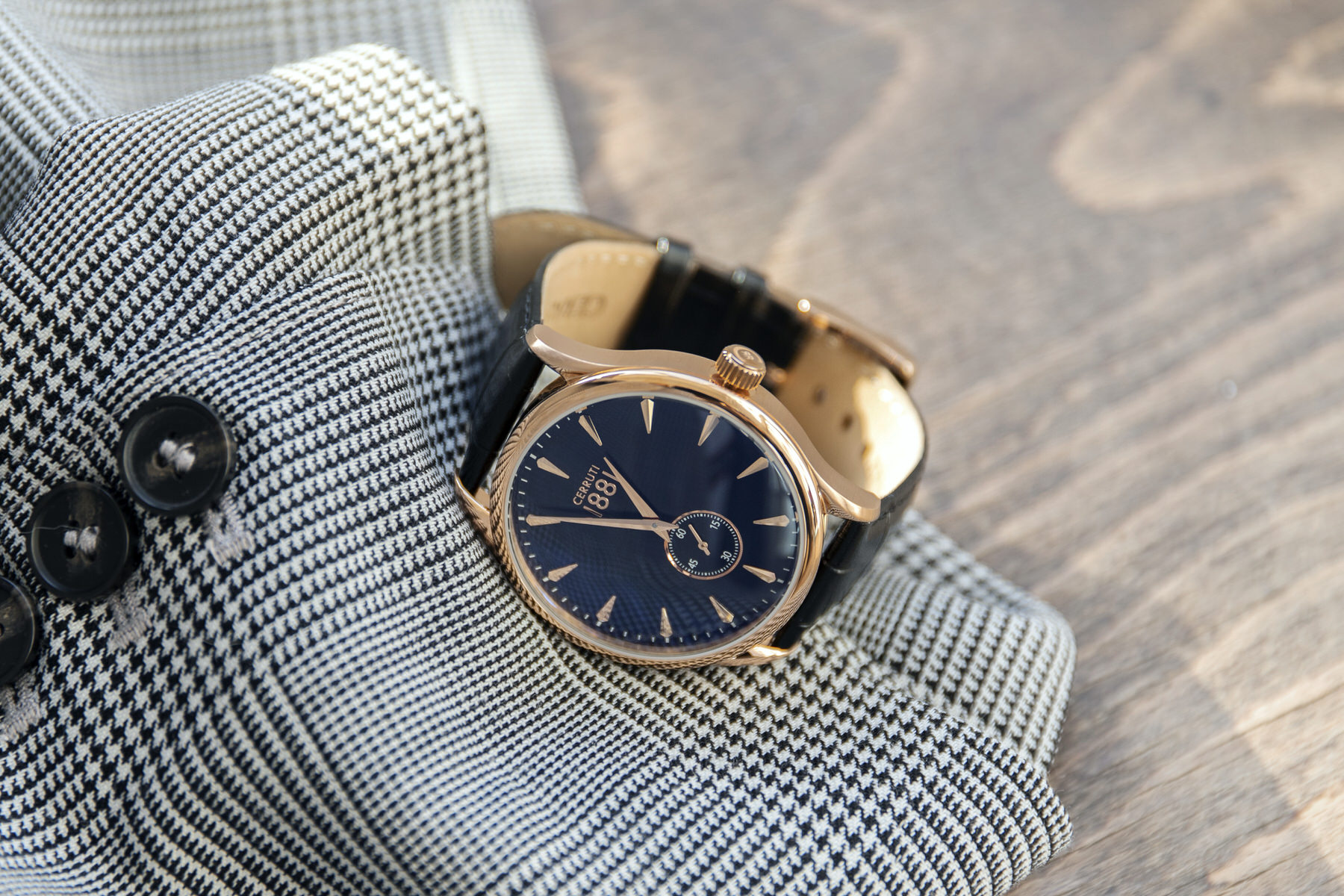 Cerruti 1881 CRA24002 męski zegarek Clusone pasek - miniatura 2