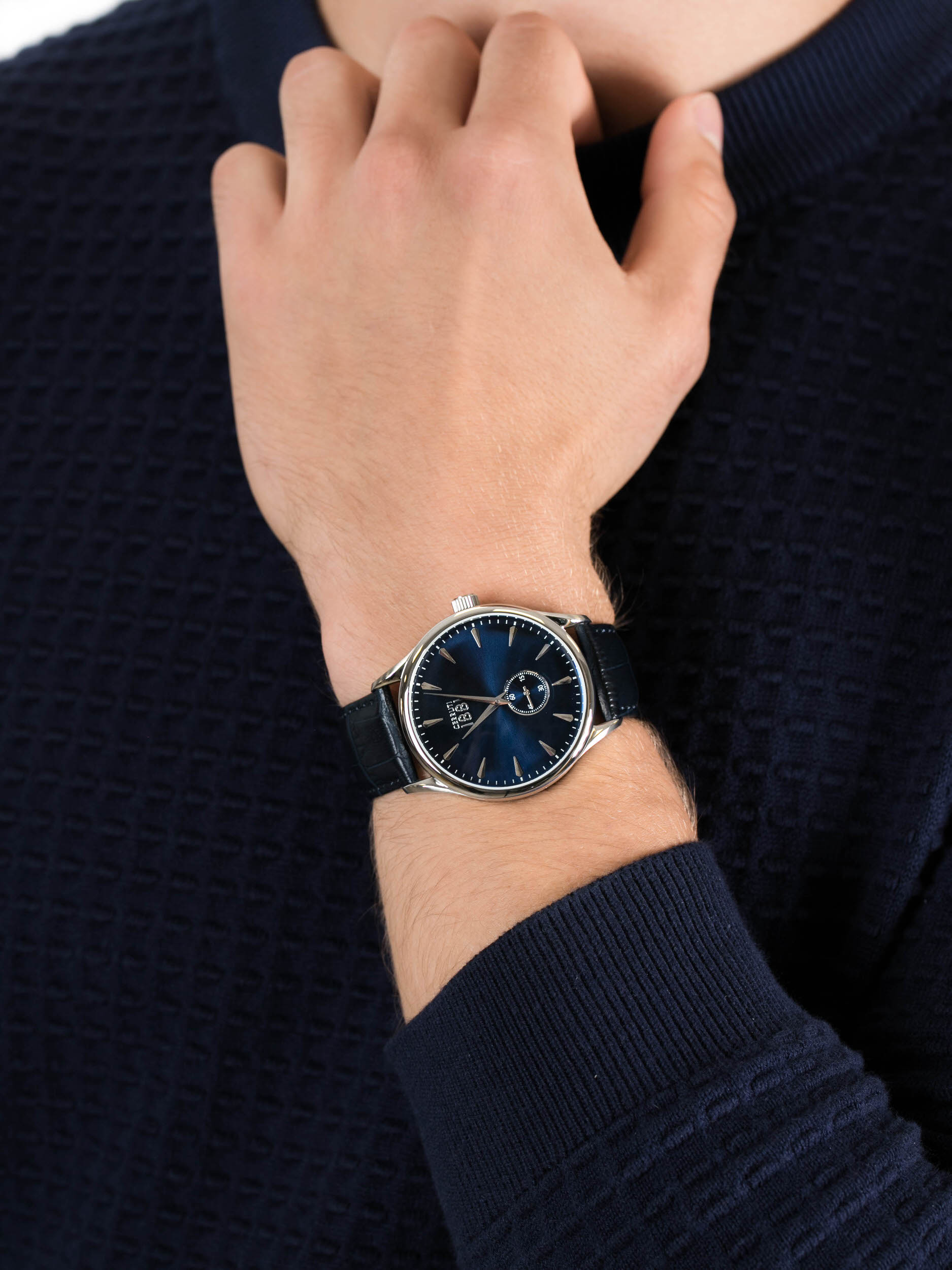 Cerruti 1881 CRA24004 męski zegarek Clusone pasek - miniatura 3