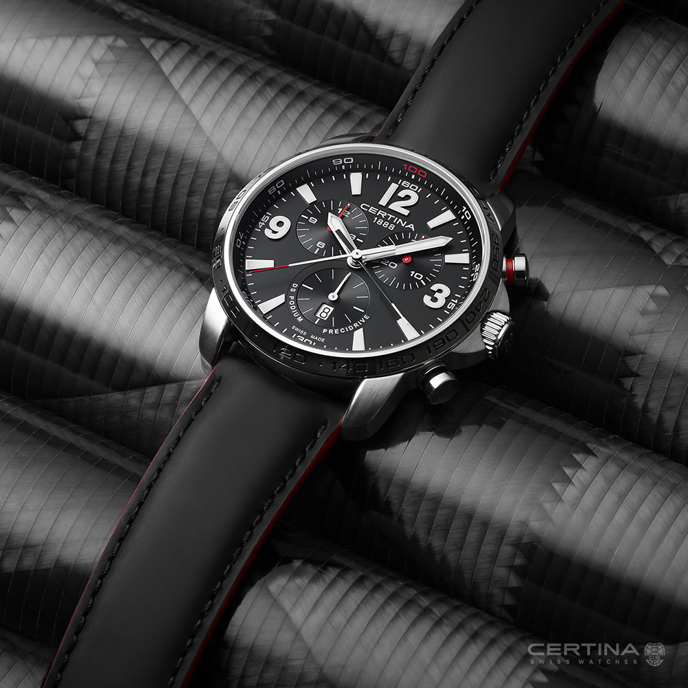 zegarek Certina C001.647.16.057.01 kwarcowy męski DS Podium DS Podium Chronograph 1/100 sec