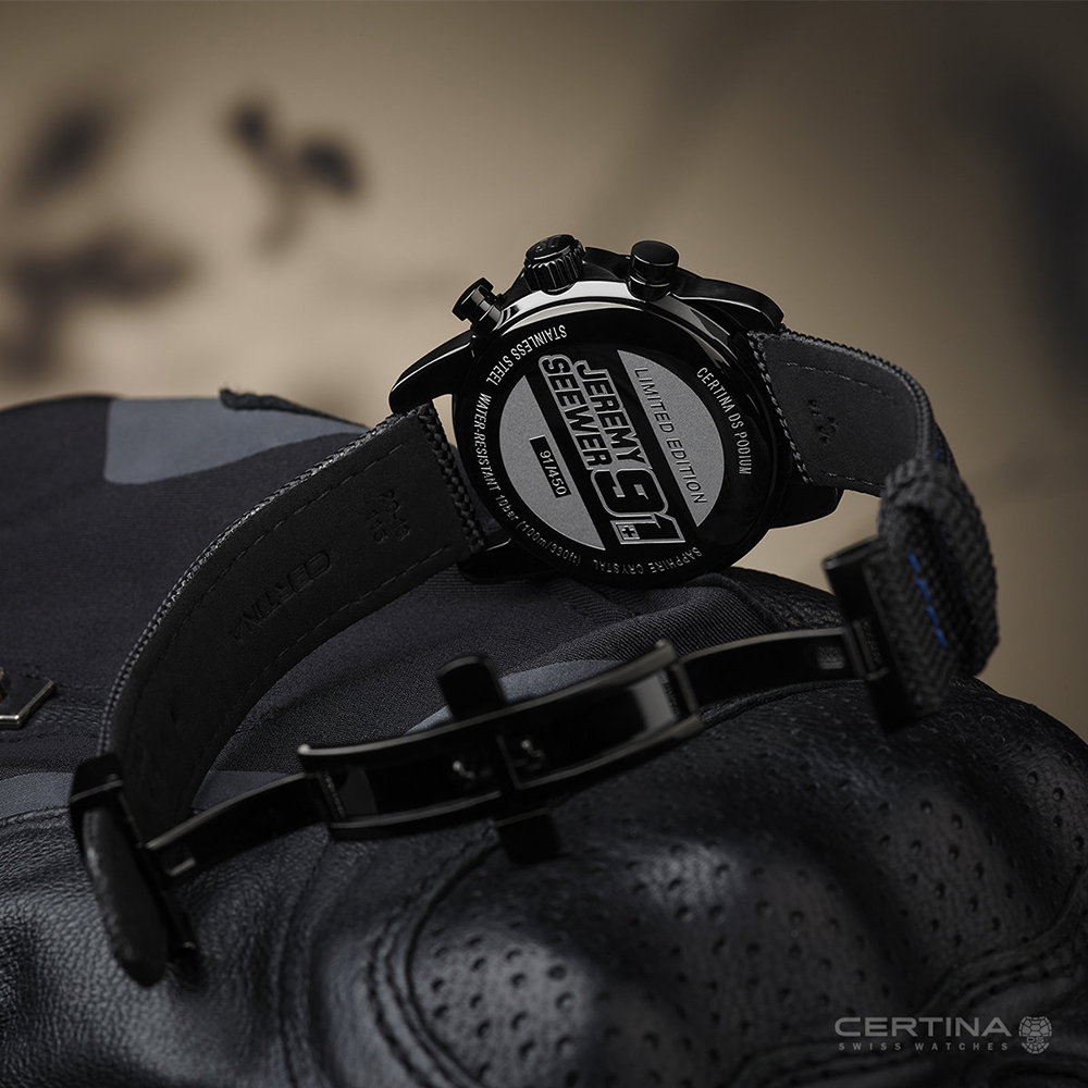 Certina C034.417.38.057.10 DS Podium Chronograph 1/10 sec Jeremy Seewer YAMAHA zegarek sportowy DS Podium - miniatura 4