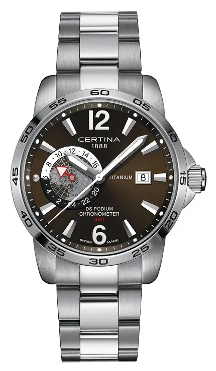 Certina C034.455.44.087.00 DS Podium DS Podium GMT Titanium - zdjęcie 1