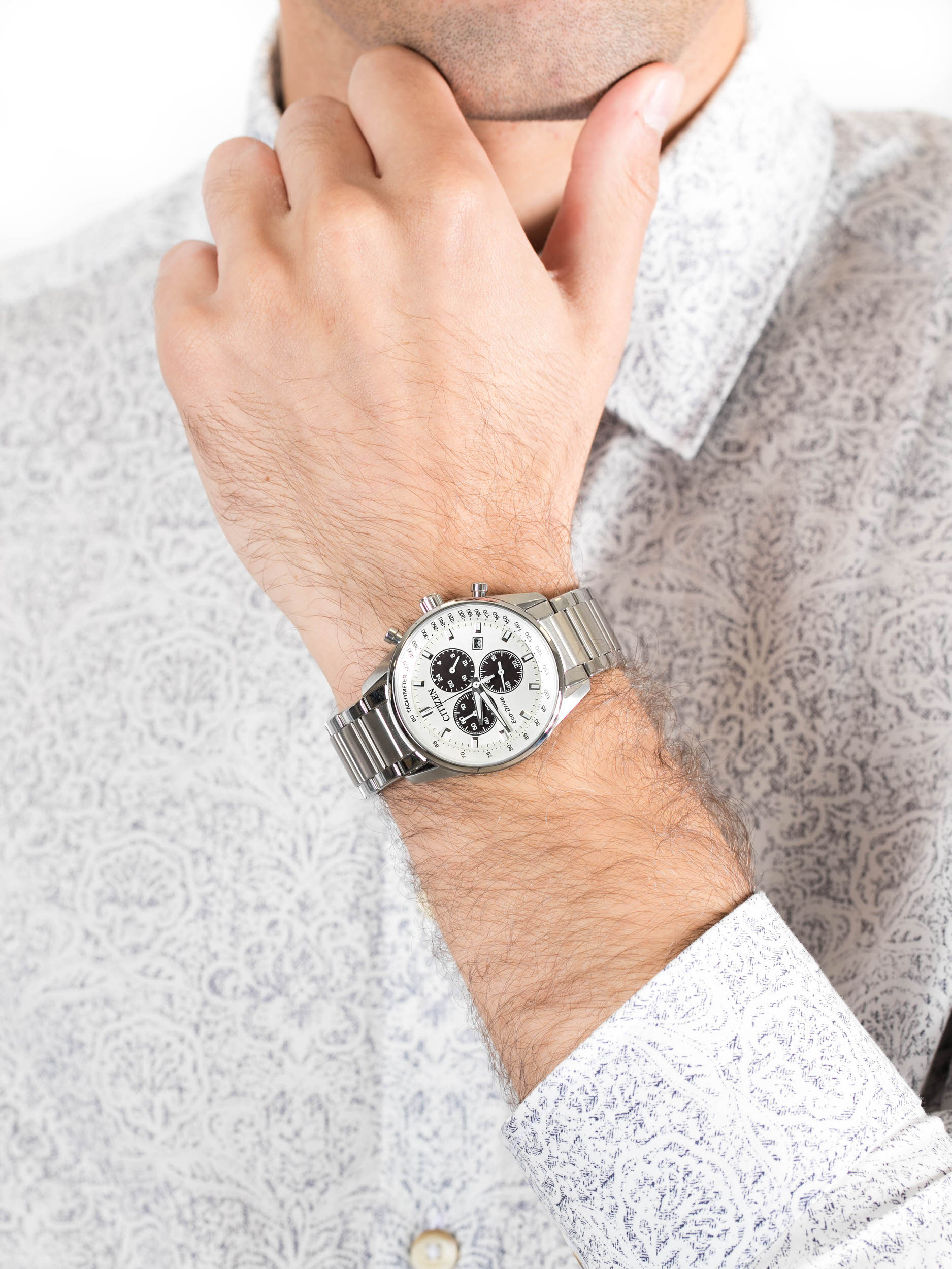 zegarek Citizen AT2390-82A męski z tachometr Chrono - miniatura 3