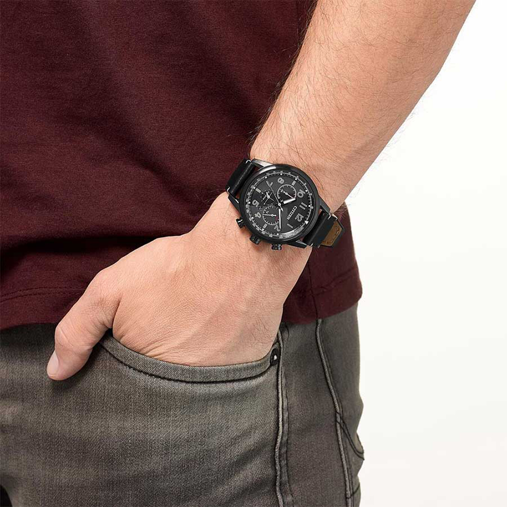 zegarek Citizen CA4425-28E srebrny Chrono - miniatura 7