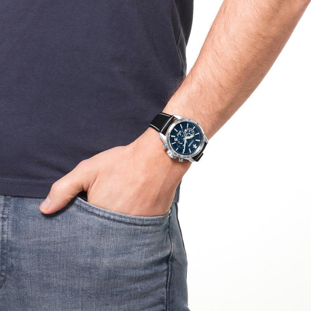 zegarek Citizen CA4440-16L srebrny Chrono - miniatura 7
