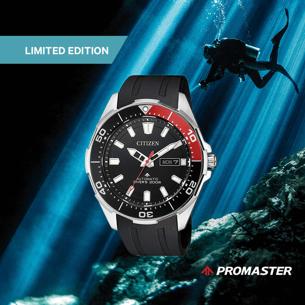 Citizen NY0076-10EE Promaster Divers 200m Marine Super Titanium Limited Edition zegarek męski klasyczny mineralne - miniatura 5
