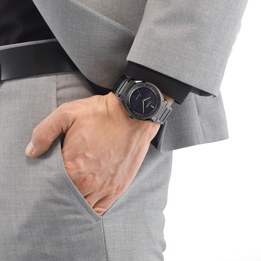 zegarek Citizen BM7407-81H szary Ecodrive - miniatura 7