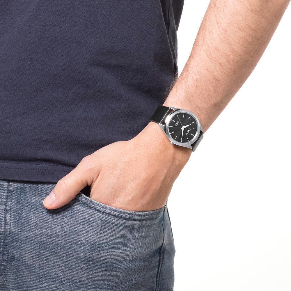Citizen BJ6520-15E zegarek srebrny klasyczny Titanium pasek - miniatura 5