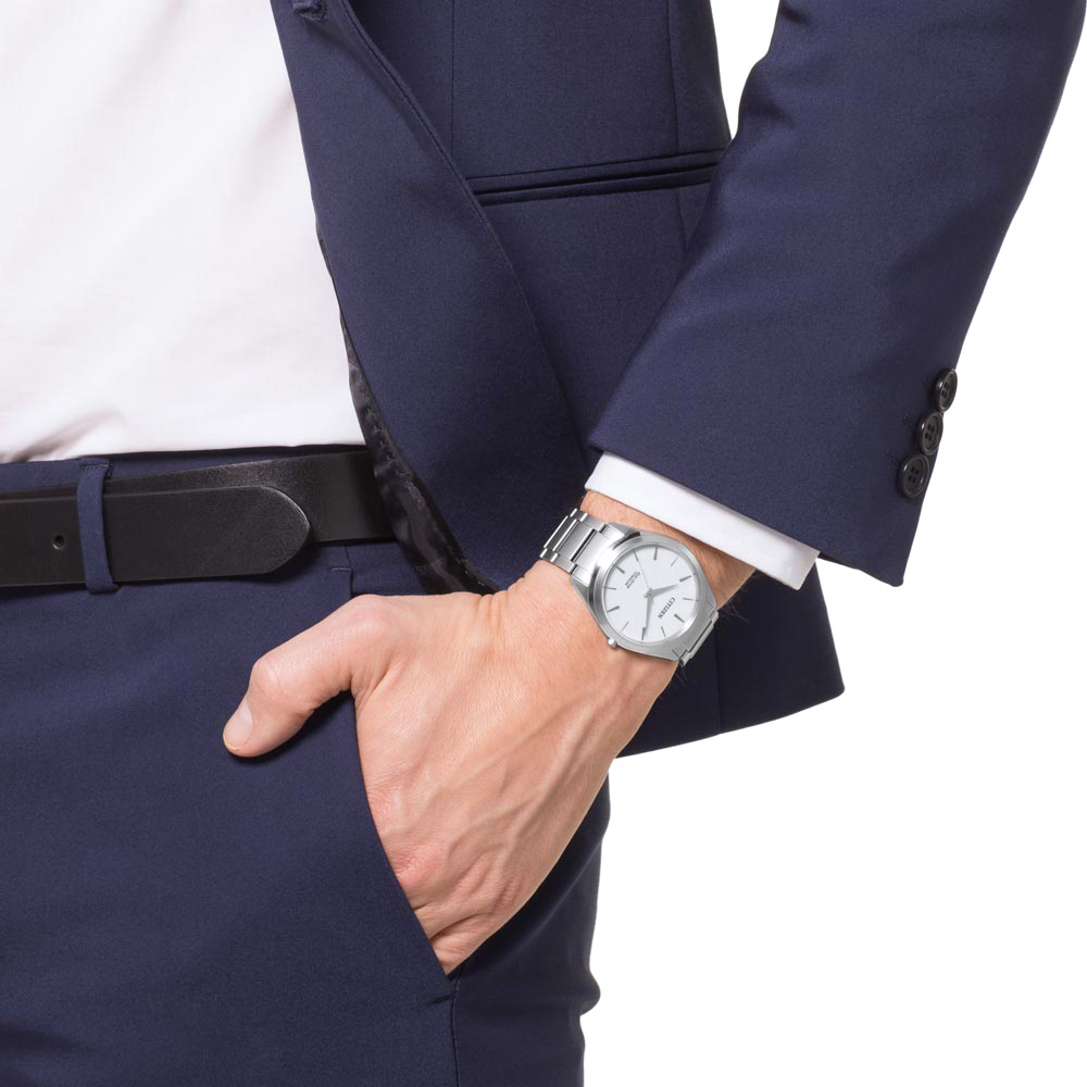 zegarek Citizen BJ6520-82A srebrny Titanium - miniatura 7
