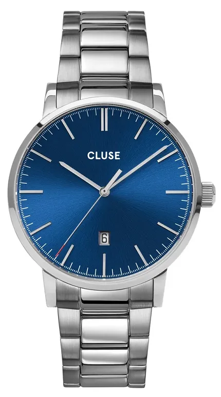 Cluse CW0101501011 Aravis Aravis steel silver dark blue - zdjęcie 1