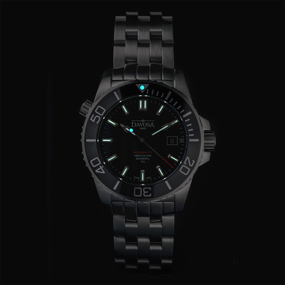Davosa 161.576.10 Diving ARGONAUTIC LUMIS T25 zegarek męski klasyczny szafirowe - miniatura 8