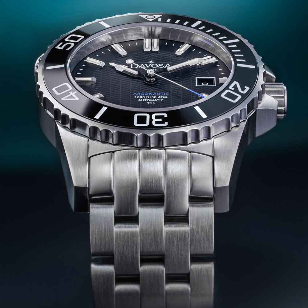 Davosa 161.576.40 Diving ARGONAUTIC LUMIS T25 zegarek męski klasyczny szafirowe - miniatura 8