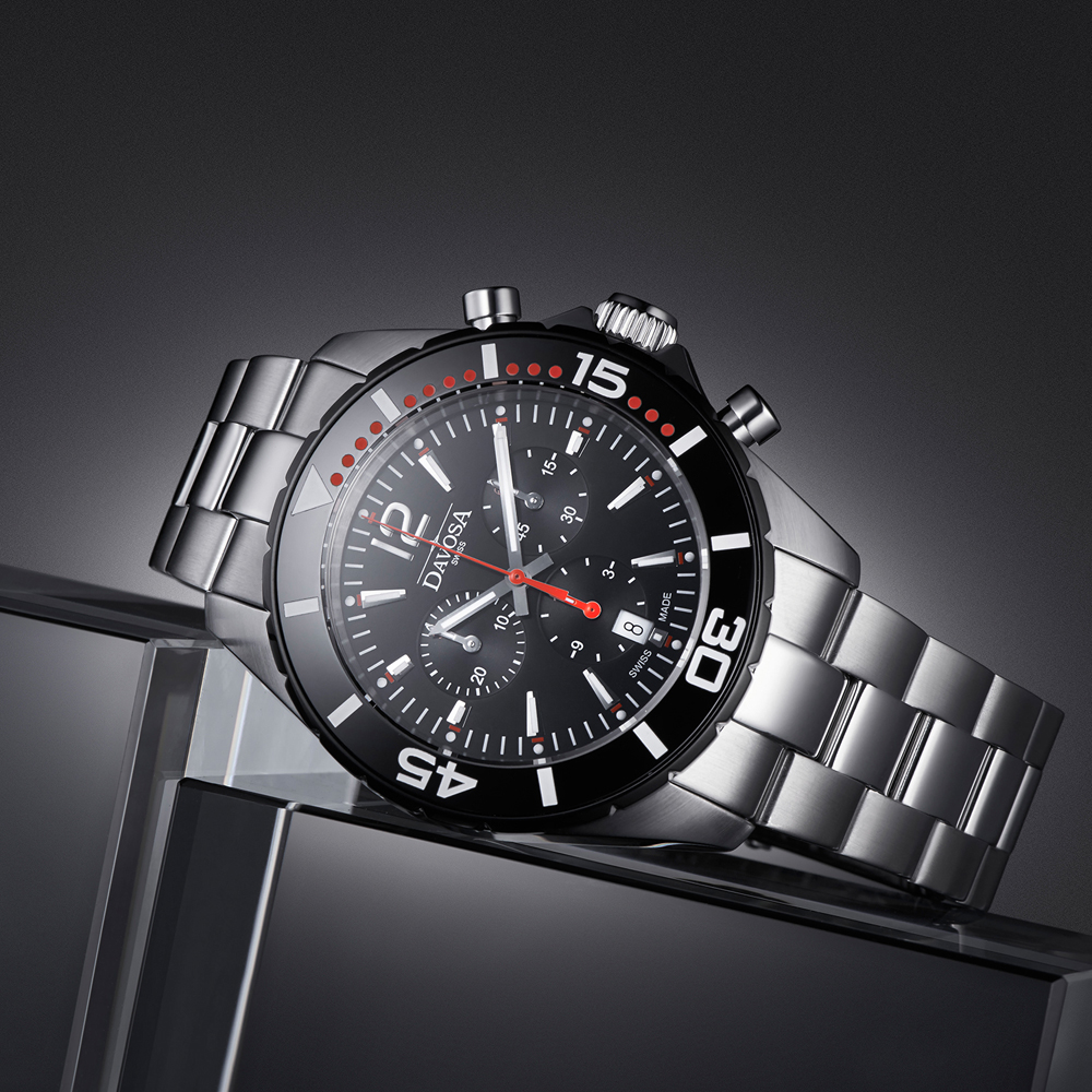 zegarek Davosa 163.473.65 kwarcowy męski Diving NAUTIC STAR CHRONOGRAPH - miniatura 6