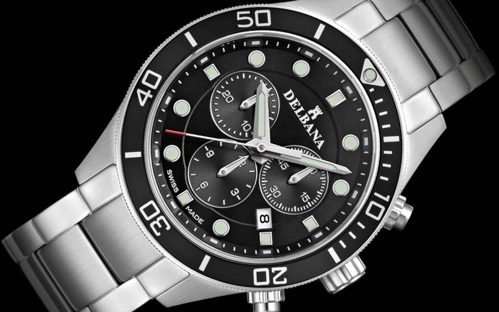 zegarek Delbana 41701.718.6.034 męski z chronograf Mariner - miniatura 3