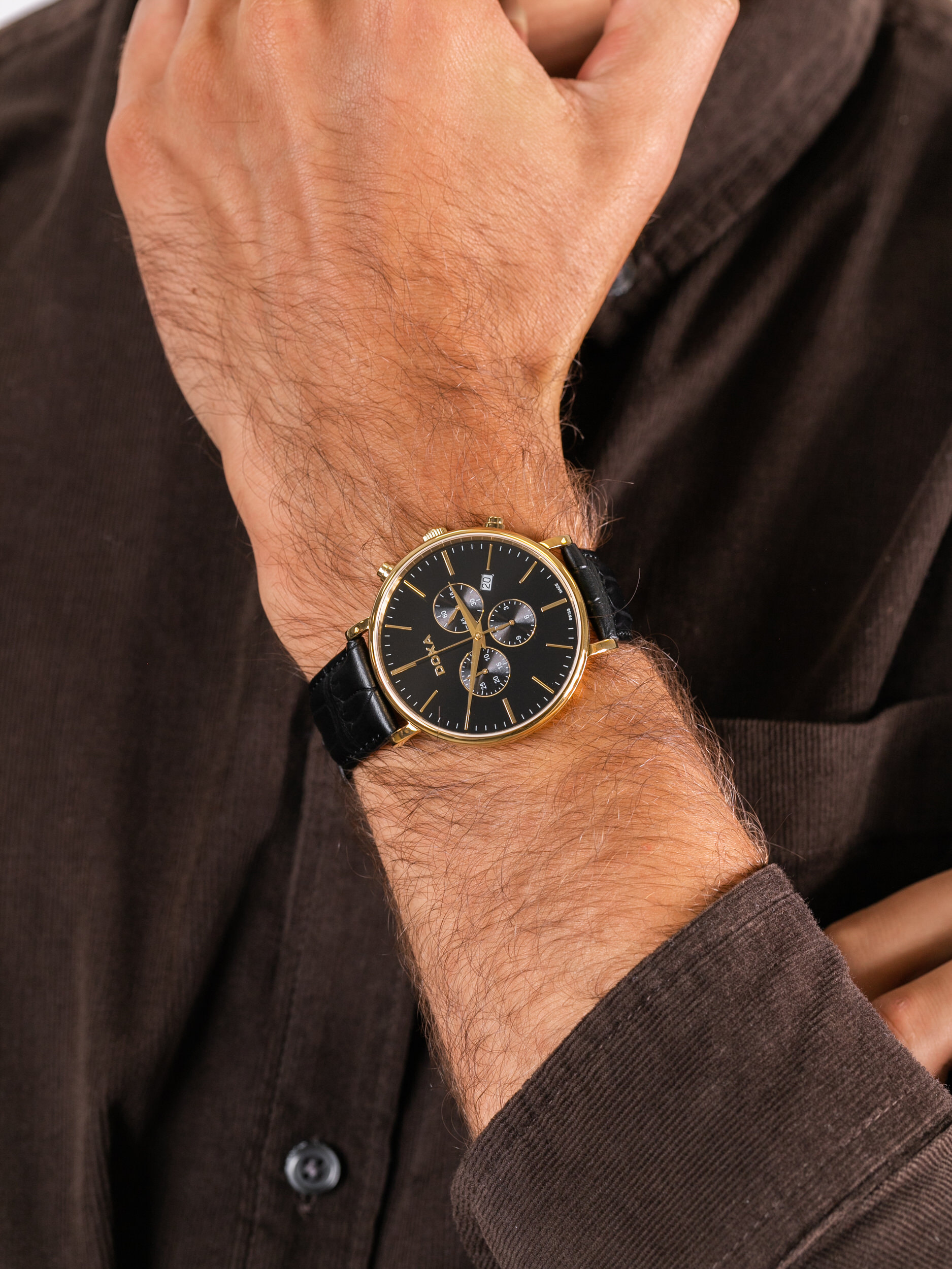 zegarek Doxa 172.30.101.01 męski z chronograf D-Light - miniatura 3