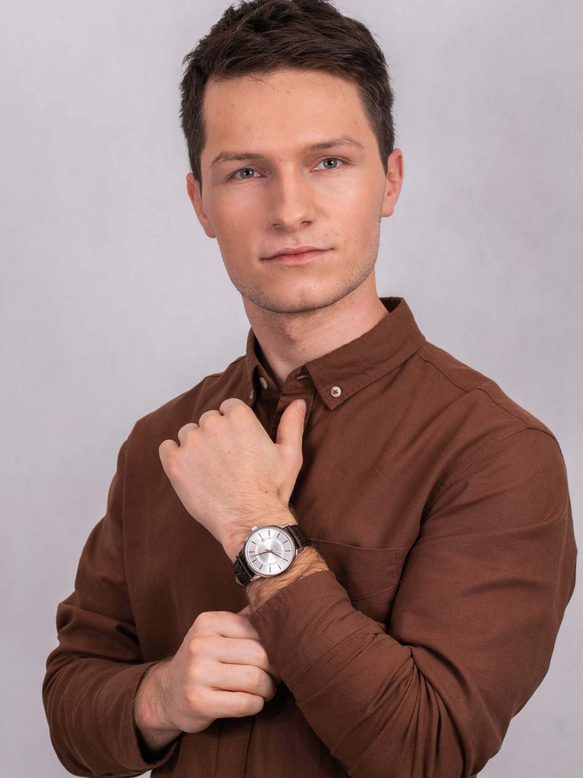 Doxa 107.10.021R.02 zegarek męski Slim Line - miniatura 2