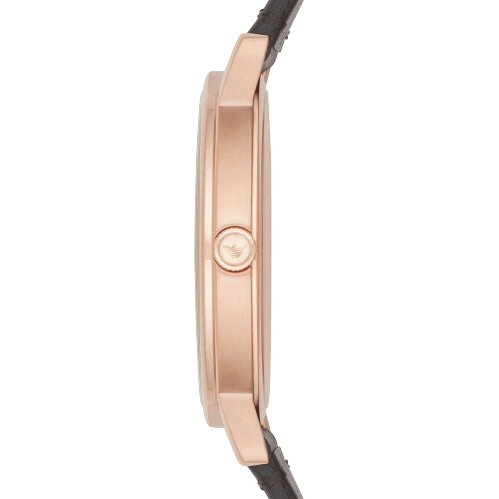 Emporio Armani AR11011 zegarek różowe złoto klasyczny Classics pasek - miniatura 5