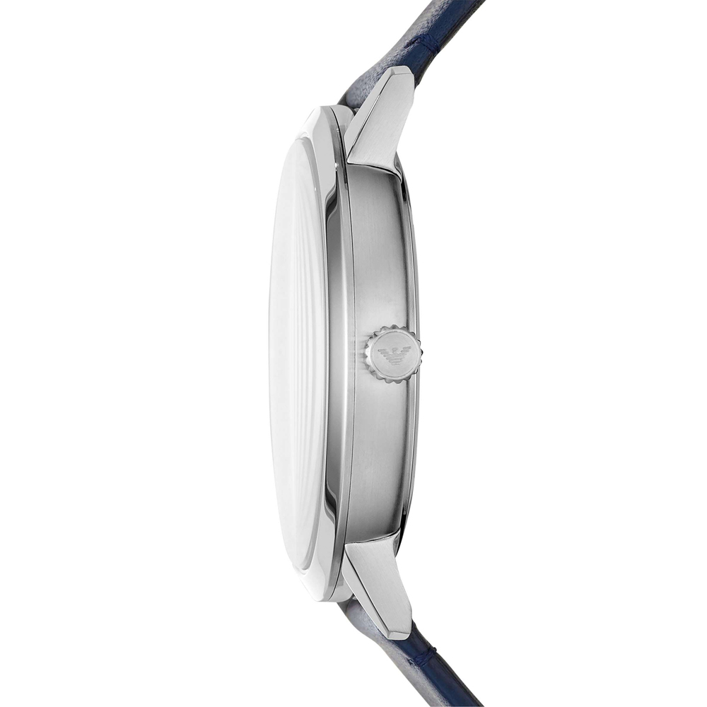 Emporio Armani AR80032 zegarek srebrny klasyczny Classics pasek - miniatura 5