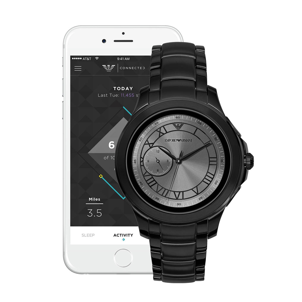 zegarek Emporio Armani ART5011 czarny Connected - miniatura 7