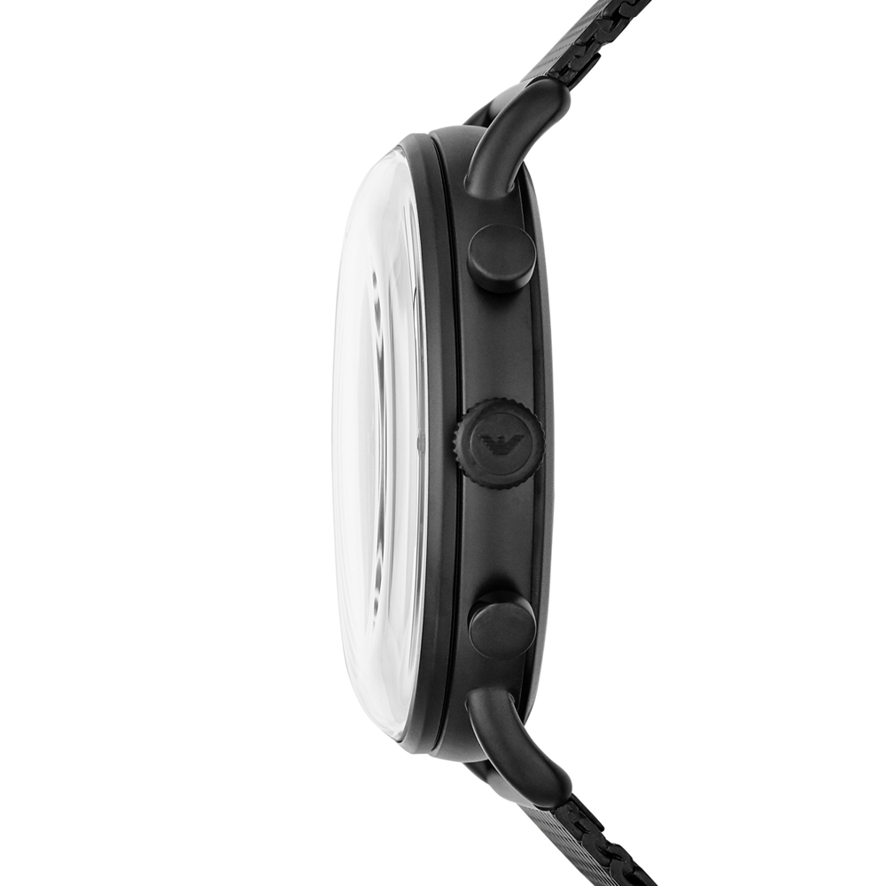 Emporio Armani AR11201 zegarek czarny klasyczny Sports and Fashion bransoleta - miniatura 5